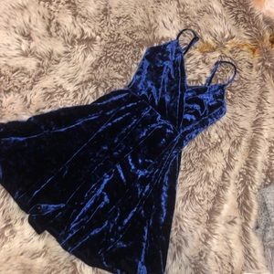 Blue Velvet dress